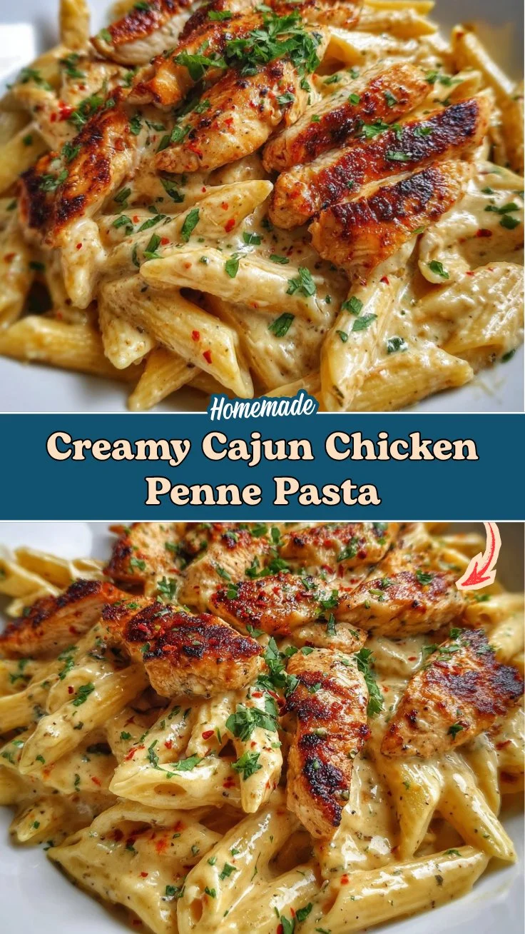 Creamy Cajun Chicken Penne Pasta