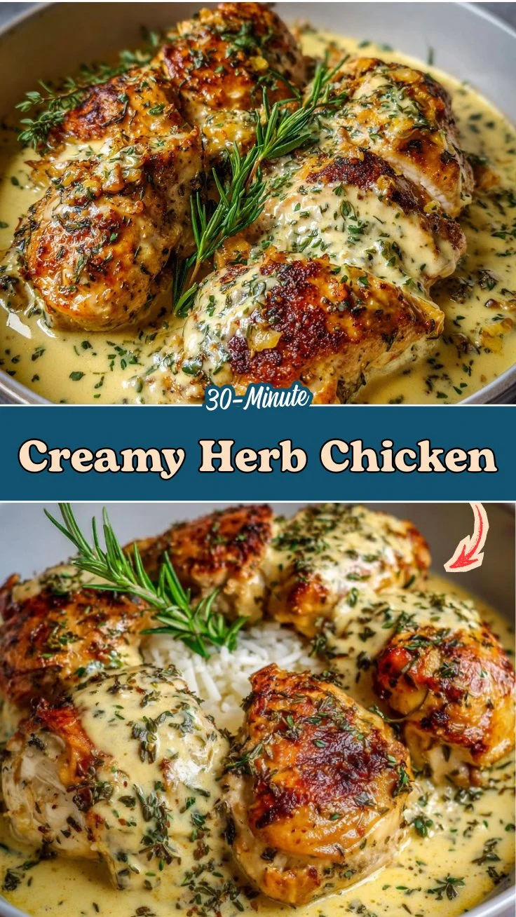 Creamy Herb Chicken (The Easiest 30-Minute Recipe!) 2 Creamy Herb Chicken (The Easiest 30-Minute Recipe!)