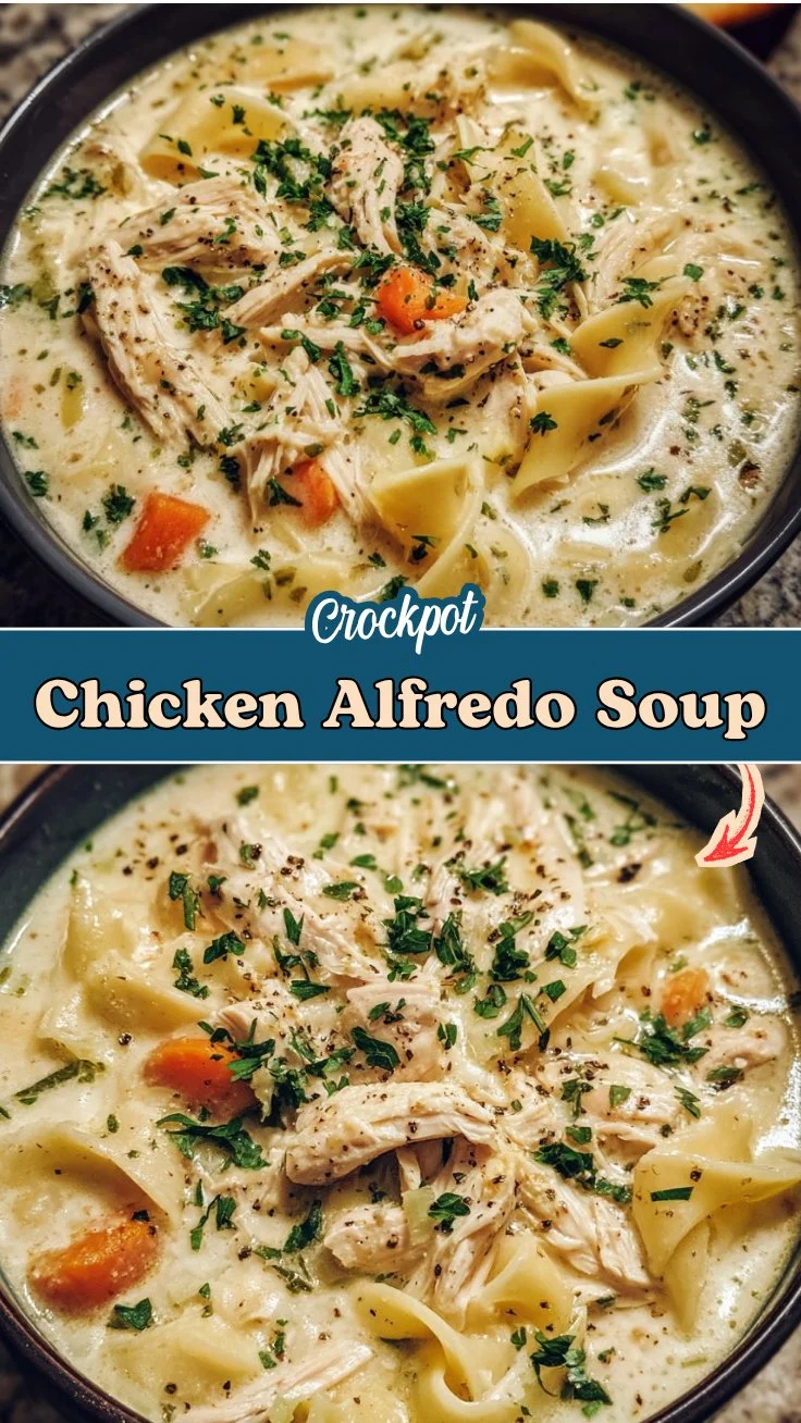 Crockpot Chicken Alfredo Soup 2 Crockpot Chicken Alfredo Soup