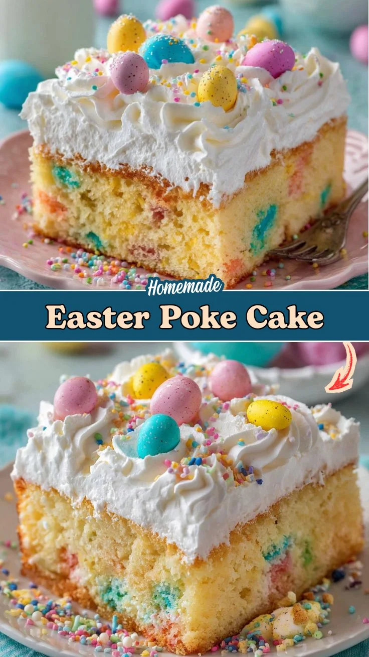 Easter Poke Cake 2 Easter Poke Cake