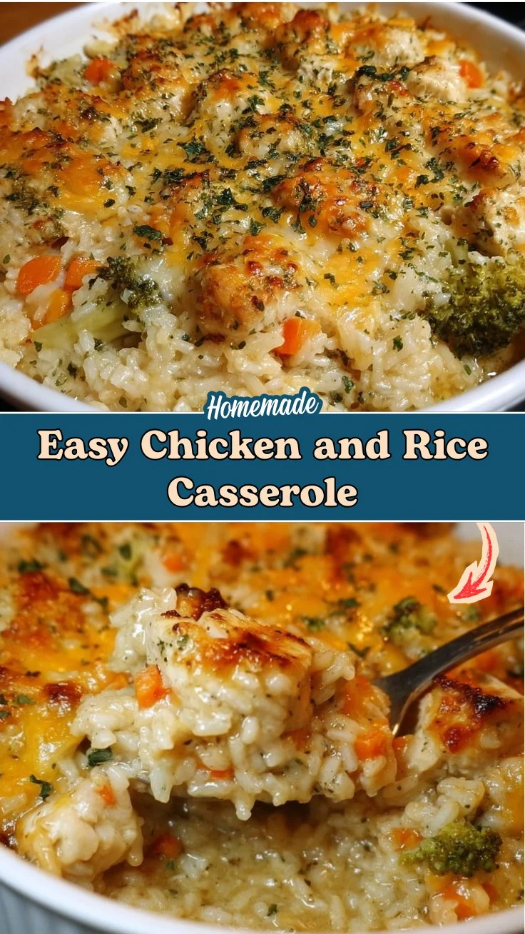 Easy Chicken and Rice Casserole (One-Pan Family Favorite!) 2 Easy Chicken and Rice Casserole (One-Pan Family Favorite!)
