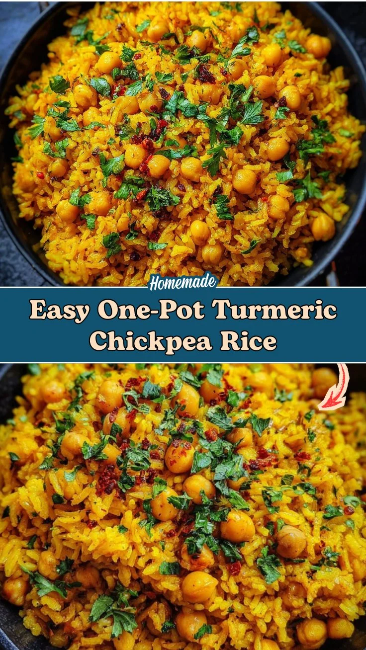 Easy One-Pot Turmeric Chickpea Rice