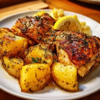 Greek Lemon Chicken and Roasted Potatoes