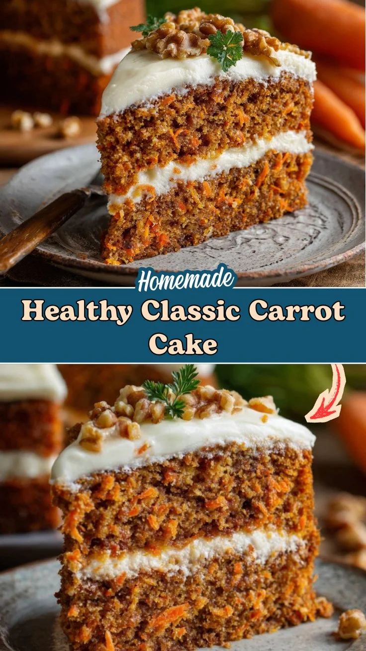 Healthy Classic Carrot Cake