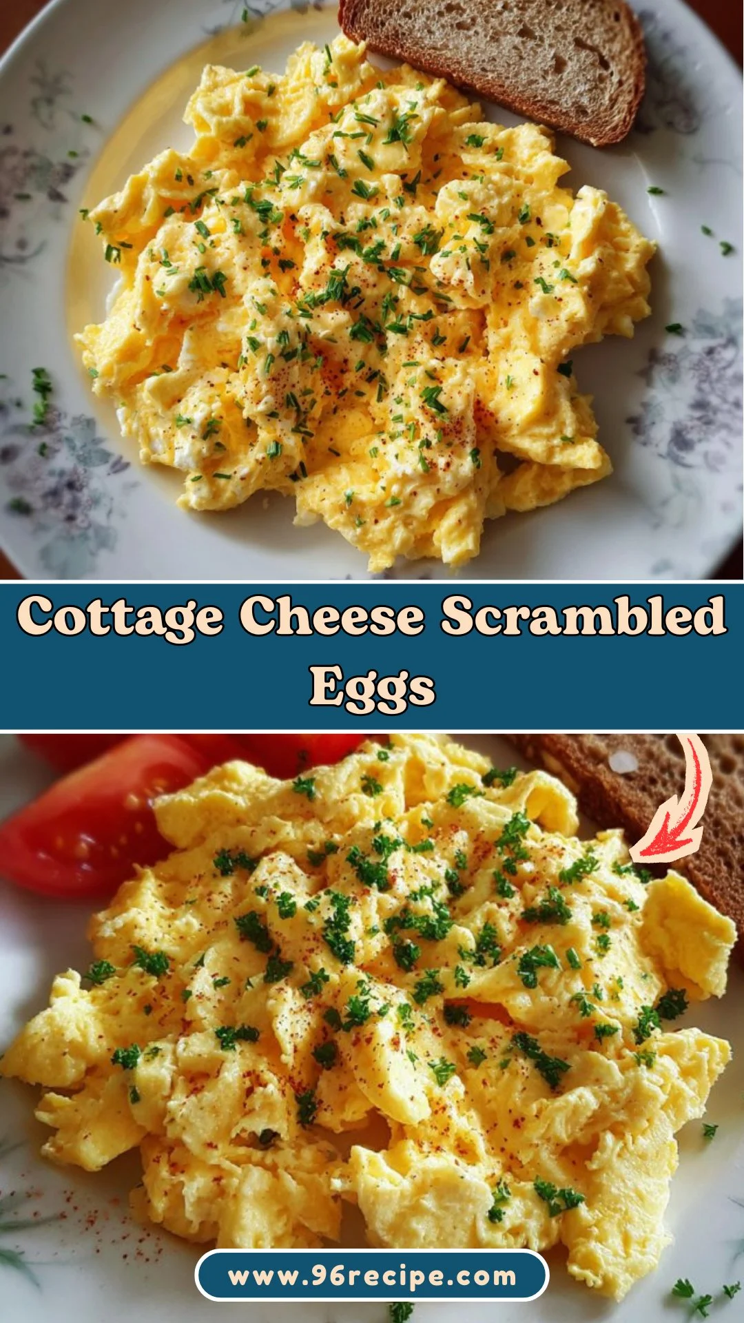 Homemade Cottage Cheese Scrambled Eggs