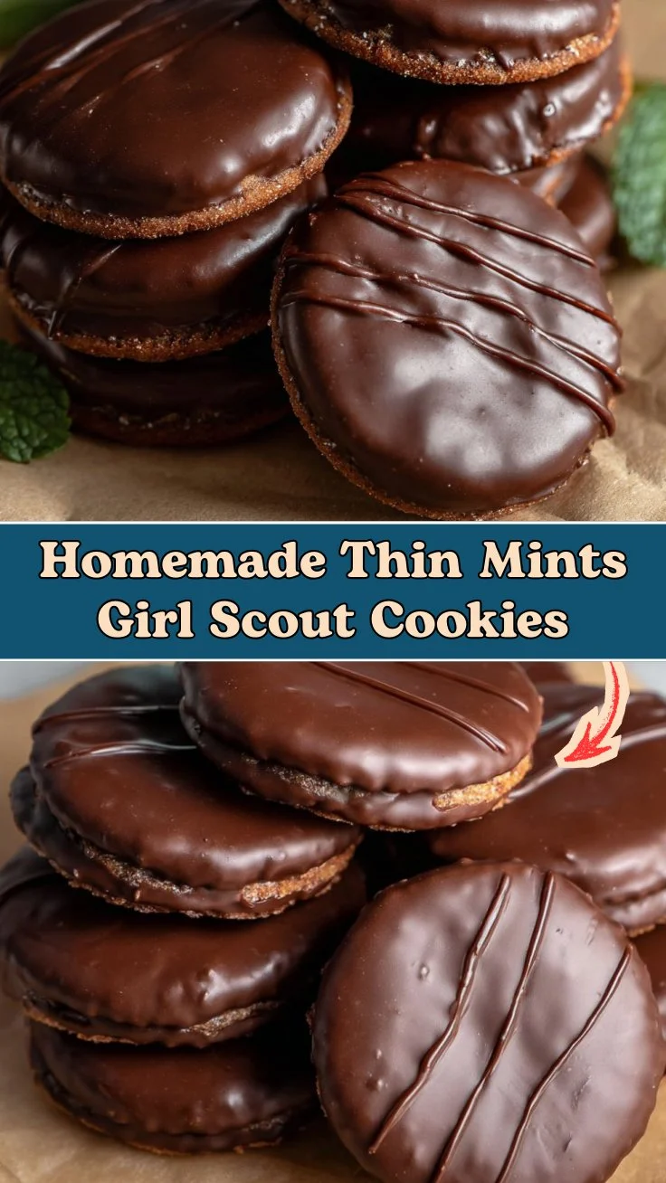 Homemade Thin Mints Girl Scout Cookies