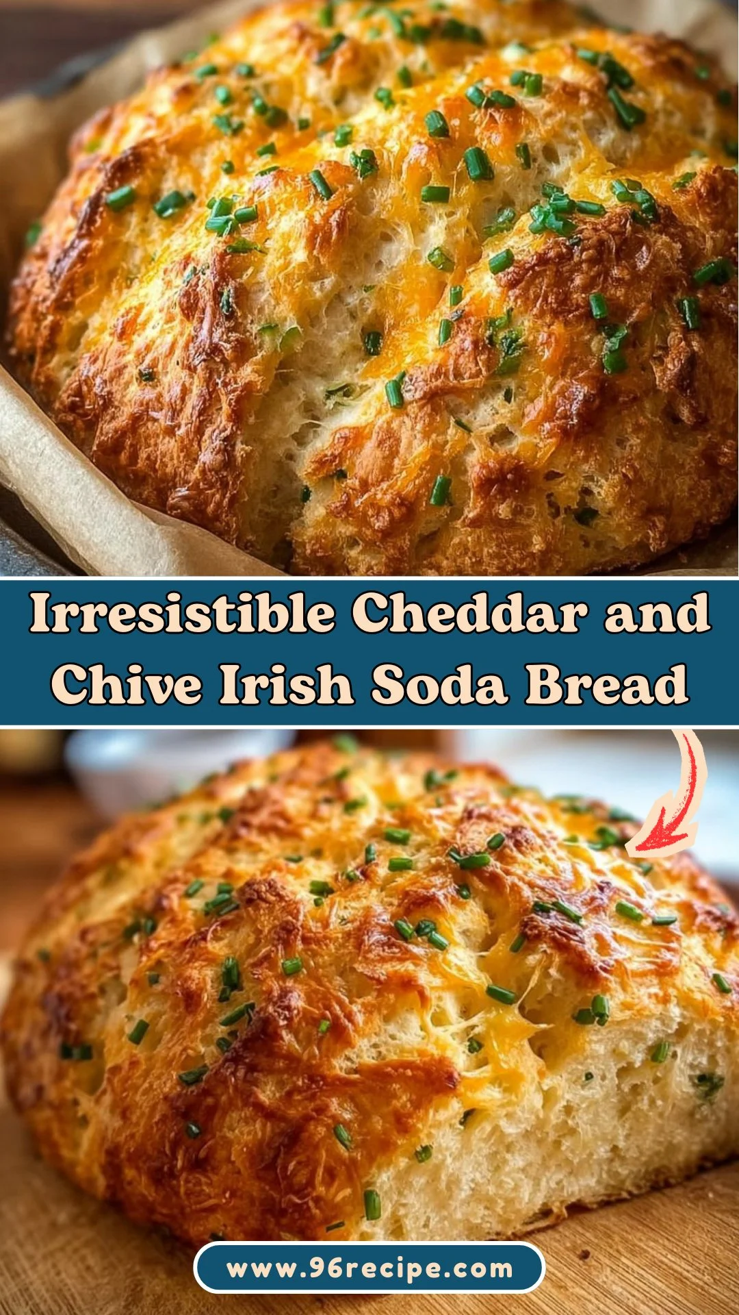 Irresistible Cheddar and Chive Irish Soda Bread 2 Irresistible Cheddar and Chive Irish Soda Bread
