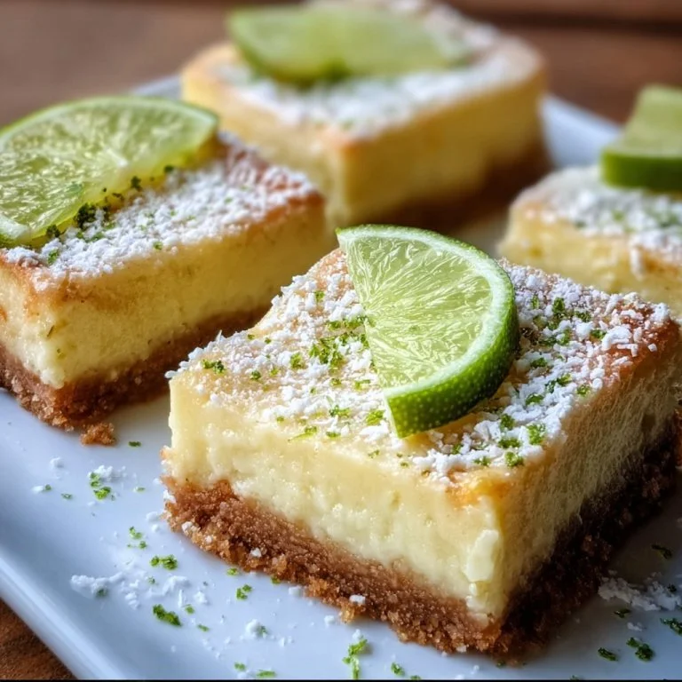 Delicious Key Lime Pie Bars topped with whipped cream and lime zest