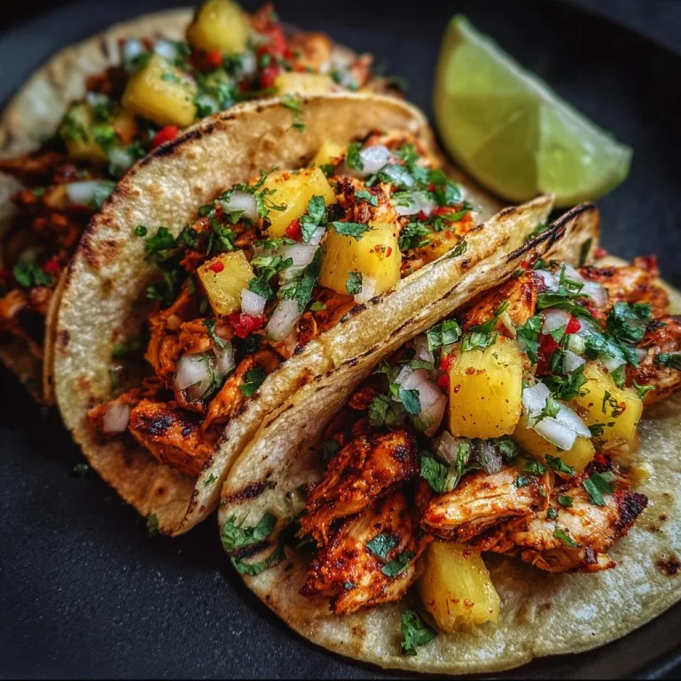 Pineapple Chicken Tacos