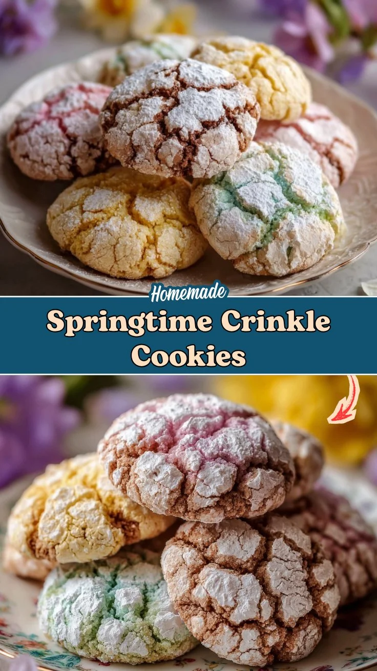 Springtime Crinkle Cookies