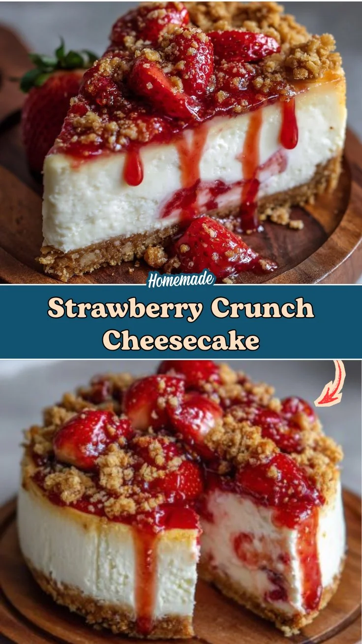 Strawberry Crunch Cheesecake