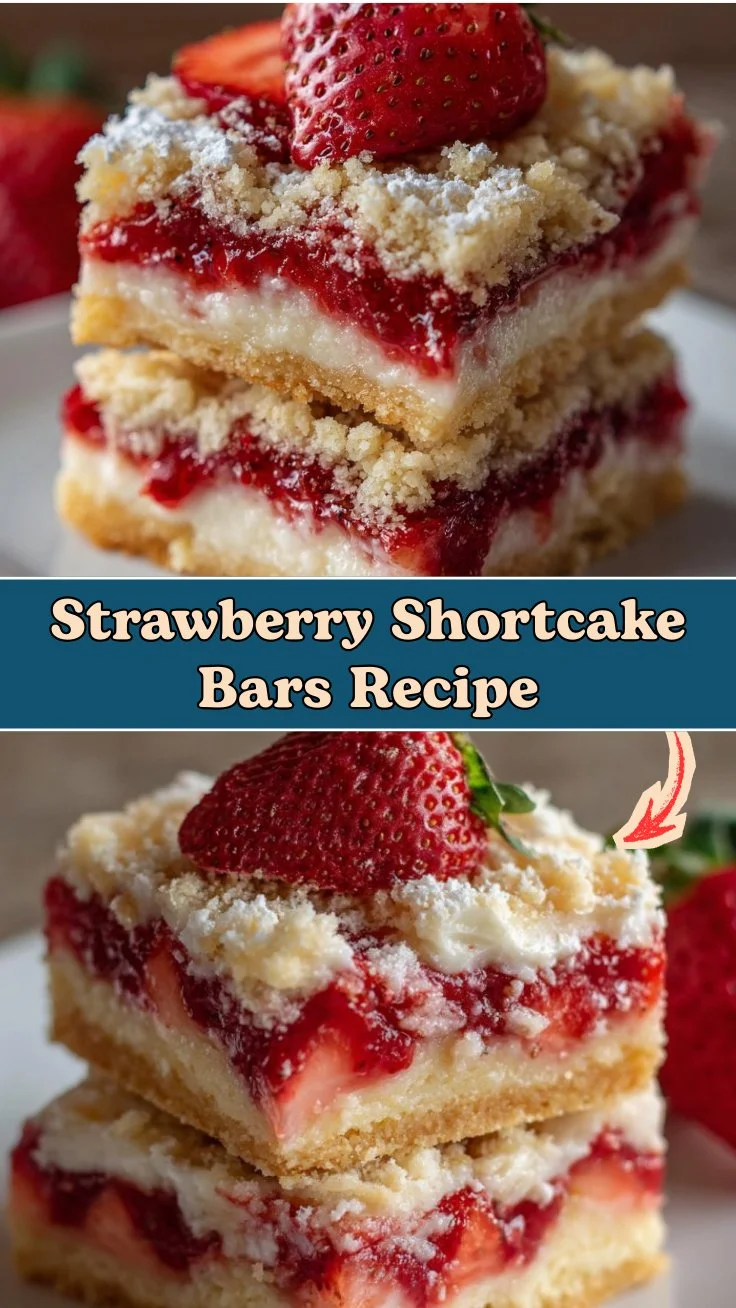 Strawberry Shortcake Bars Recipe