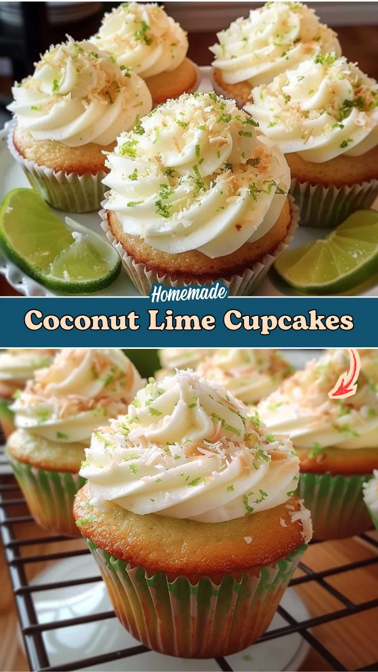 Coconut Lime Cupcakes 2 Coconut Lime Cupcakes