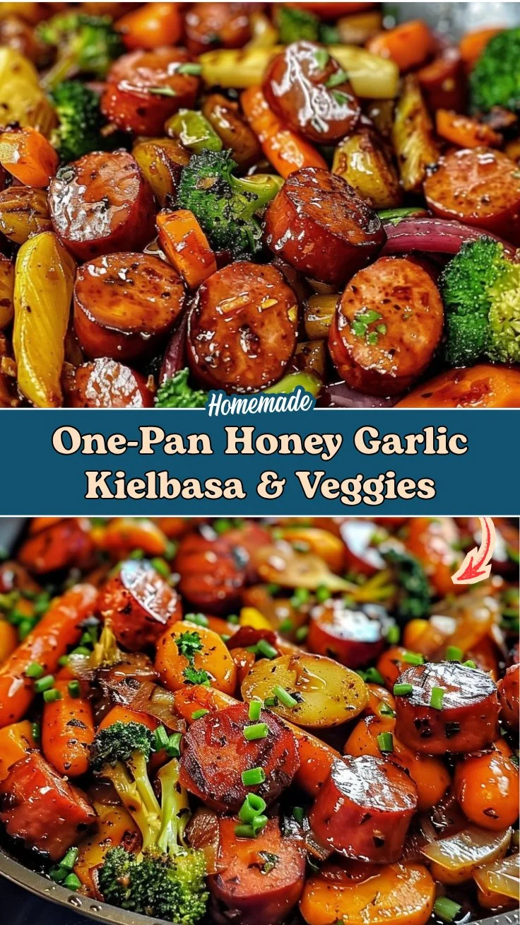 One-Pan Honey Garlic Kielbasa & Veggies