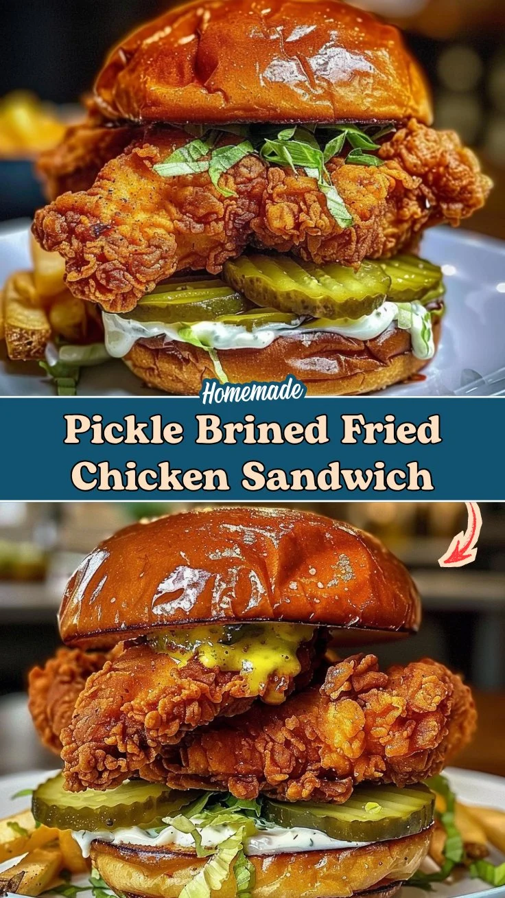 Pickle Brined Fried Chicken Sandwich