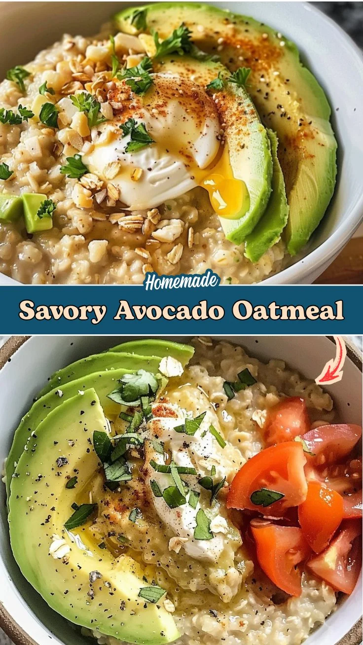 Savory Avocado Oatmeal 2 Savory Avocado Oatmeal